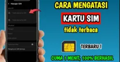 Kartu SIM tidak terbaca? Jangan panik! Coba cara mudah ini untuk mengatasinya dan buat SIM Anda kembali berfungsi. (Sumber: Youtube Ariyan Masrur Tutorial)