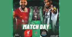 Link live streaming Liverpool vs Newcastle di Final Carabao Cup (Sumber: X/@TribunLFC_Indo)