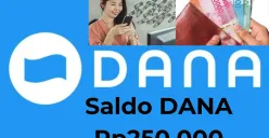 Saldo DANA Rp250.000 bisa menjadi milik Anda cair ke dompet elektronik sekarang. (Sumber: Poskota/Gabriel Omar Batistuta)