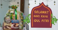 Ini ide kartu ucapan Idul Fitri 2025 untuk hampers. (Sumber: (Pinterest/Tresna Patriani edited Huriyyatul Wardah)