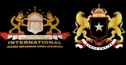 Logo kerajaan sunda nusantara dan sunda empire (Sumber: Poskota/Yusuf Sidiq)