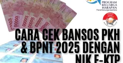 Gunakan NIK e-KTP Anda untuk melakukan pengecekan status nama penerima Bansos PKH, BPNT dan PIP. (Sumber: Poskota/Dadan Triatna)