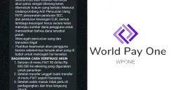 Aplikasi investasi WPONE disebut-sebut telah menunjukkan scam. (Sumber: Facebook/WPONE Indonesia)