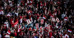 Para suporter Timnas Indonesia yang away ke Australia akan gelar buka bersama di Sydney Football Stadium. (Sumber: X/ gilabola_ina)