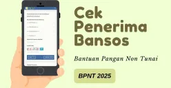 Informasi pengecekan bansos BPNT 2025. (Sumber: Poskota/Della Amelia)