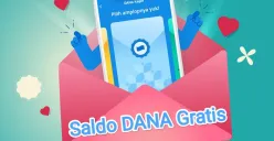 Ilustrasi amplop digital berisi saldo DANA gratis. (Sumber: DANA)