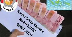 Saldo dana bansos Rp600.000 dari subsidi BPNT 2025 cair ke NIK e-KTP kamu. (Sumber: Poskota/Gabriel Omar Batistuta)