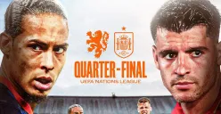 Link live streaming Belanda vs Spanyol di leg 1 perempat final UEFA Nations League 2024-25. (Sumber: Instagram @onsoranje)