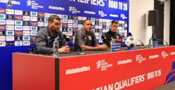 Rasa optimisme Patrick Kluivert pede mampu raih kemenangan kontra Australia. (Sumber: X/ PSSI)