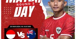 Link live streaming Kualifikasi Piala Dunia 2026 Timnas Indonesia vs Australia. (Sumber: Instagram/infotimnas.id)