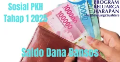 Saldo dana Rp375.000 dari bantuan sosial PKH tahap 1 2025 cair ke Rekening KKS. (Sumber: Poskota/Gabriel Omar Batistuta)