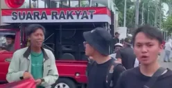 Peserta demo pendukung RUU TNI hanya bisa bengong saat ditanya maksud dan tujuan aksi mereka. (Sumber: Capture Instagram @muslimvok)