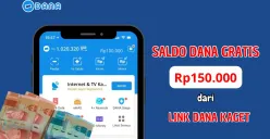 Berikut cara klaim saldo DANA gratis hingga Rp150.000 dari link DANA kaget hari ini. (Sumber: Poskota/Iko Sara Hosa)