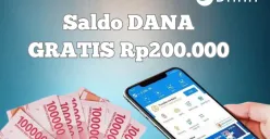 Cara dapatkan saldo DANA Gratis Rp200.000, cek selengkapnya (Sumber: Poskota/Syania Nurul Lita Baikuni)