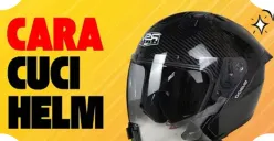 Cuma pakai bahan di rumah, helm bau jadi wangi dalam sekejap. (Sumber: Tangkap layar YouTube/Papa Dimas Motovlog)