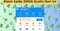 Cara klaim THR saldo DANA gratis Rp155.000 hari ini ke dompet digital. (Sumber: Poskota/Audie Salsabila)