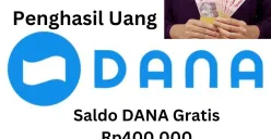 Saldo DANA gratis Rp400.000 bisa Anda klaim ke dompet elektronik dari game penghasil uang ini. (Sumber: Poskota/Gabriel Omar Batistuta)