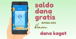 Klaim saldo DANA gratis Rp250.000 dari link DANA Kaget. (Sumber: Poskota/Della Amelia)