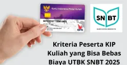 Kriteria peserta KIP Kuliah yang bisa bebas biaya UTBK SNBT 2025. (Sumber: Poskota/Audie Salsabila)