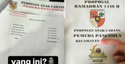 Proposal dari Ormas Pemuda Pancasila (PP) yang meminta dana hingga Rp25 juta. (Sumber: Instagram/@lagi.viral)