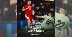 Ole Romeny menjadi man of the match dalam pertandingan melawan Bahrain, Selasa, 25 Maret 2025. (Sumber: X/@TimnasIndonesia)