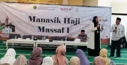BPJS Kesehatan menggelar sosialisasi bagi jemaah haji di Jakarta Pusat, Minggu, 13 April 2025. (Sumber: Dok. BPJS)