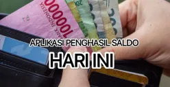 Klaim uang melalui aplikasi penghasil saldo hari ini Mei 2025. (Canva)