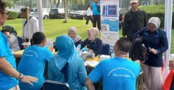 BPJS menggelar pemeriksaan kesehatan di Lapangan Silang Monas, Jakarta, Selasa, 29 April 2025. (Sumber: Dok. BPJS)