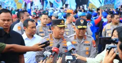 Kapolri Jenderal Listyo Sigit Prabowo saat menghadiri kegiatan May Day Fiesta 2025 dalam rangka Hari Buruh Internasional, di kawasan Monas, Jakarta Pusat, Kamis, 1 Mei 2025. (Sumber: Dok. Humas Polri)