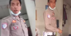Polisi di Padalarang diduga meminta uang tilang ke pengendara motor hingga Rp500.000. (Sumber: Tangkap Layar Instagram/@medsoszone)