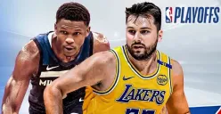 Streaming LA Lakers vs Minnesota Timberwolves. (Foto: Vidio)
