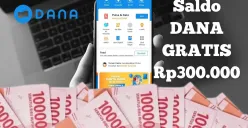 Aplikasi penghasil saldo DANA Gratis Rp300.000. (Sumber: Poskota/Syania Nurul Lita Baikuni)