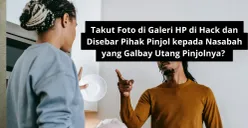 Aplikasi pinjol bisa ambil foto di galeri HP nasabah yang galbay utang pinjolnya?. (Canva)