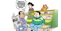 Obrolan Warteg: Kritik bukan Mengada - Ada (Sumber: Poskota/Arif Setiadi)
