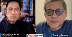 Wawancara Hersubeno Arief dengan Rocky Gerung tentang pembatalan mutasi Letnan Jenderal Kunto Arief Wibowo. (Sumber: Tangkapan Layar YouTube Rocky Gerung Official)