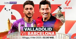 Link live streaming Real Valladolid vs Barcelona. (Sumber: Vidio)