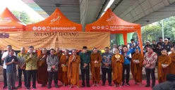 Kegiatan Gema Waisak Pindapatta Nasional 2025 di Kemayoran, Jakarta Pusat, Minggu, 4 Mei 2025. (Sumber: Poskota/Pandi Ramedhan)