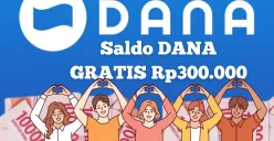 Trik mudah klaim saldo DANA Gratis Rp300.000. (Sumber: Poskota/Syania Nurul Lita Baikuni)