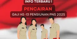 Informasi pencairan gaji ke-13 pensiunan PNS 2025. Simak rincian nominal, jadwal pencairan PT Taspen, dan cara autentikasi. (Sumber: Poskota/Aldi Harlanda Irawan)