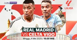 Link live streaming Real Madrid vs Celta Vigo. (Sumber: Vidio)