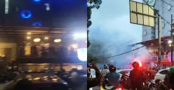 Tangkap layar video bobotoh memenuhi kawasan Graha Persib di Jalan Sulanjana, Kota Bandung, setelah Maung Bandung dipastikan juara Liga 1 2024-25.