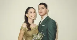 Alyssa Daguise dan Al-Ghazali terlihat serasi dalam balutan serba hijau (Sumber: Instagram/@alyssadaguise)