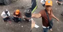 Sopir truk diduga menjadi korban pemalakan sejumlah juru parkir di Sukabumi. (Sumber: Tangkap Layar Instagram/@funnelmedia)