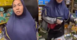 Seorang ibu-ibu terciduk pemilik toko maling kaleng sarden diduga selama dua tahun aksinya dilakukan hingga toko mengalami kerugian ratusan juta rupiah. (Sumber: Tangkap Layar X/@lambepakturah)