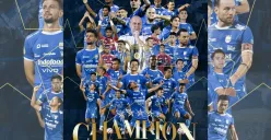Persib Bandung resmi menjadi juara Liga 1 2024/2025. (Sumber: X/@persib)