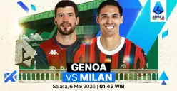 Link live streaming Genoa vs AC Milan. (Sumber: Vidio)