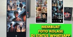 Fitur kolase baru di Status WhatsApp memungkinkan kamu menyusun hingga 6 foto dalam satu unggahan. Coba sekarang di versi beta. (Sumber: YouTube/@Syam Kapuk)