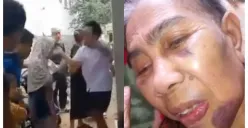 Seorang nenek di Cianjur dipukul warga usai dituding penculik. Video kejadian viral, Ahmad Sahroni ikut soroti. Korban alami lebam di wajah, warganet desak pelaku segera ditangkap. (Sumber: Capture Instagram @AhmadSahroni)