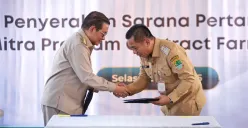 Gubernur Jakarta, Pramono Anung saat teken contract farming bersama Pemkab Karawang, Selasa, 6 Mei 2025. (Sumber: Kominfotik)