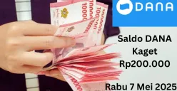 Begini panduan klaim saldo DANA kaget Rp200.000 Rabu 7 Mei 2025. (Sumber: Poskota/Gabriel Omar Batistuta)